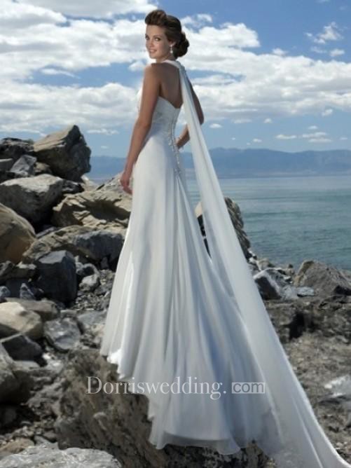 Bridal Veil Light Blue Extra Long Trailing Simple Wedding Veil Ocean B –  DorrisDress