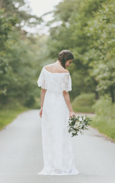 Lace Vintage Boho Light Lace Wedding Dress