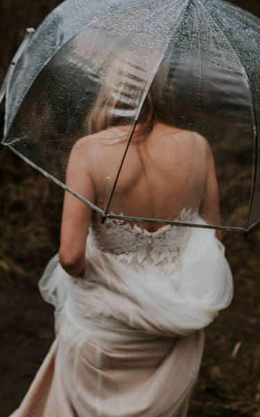 A-Line V-neck Lace Simple Wedding Dress Sleeveless With Open Back