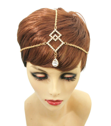 Rhinestone Head Chain Color-Clear